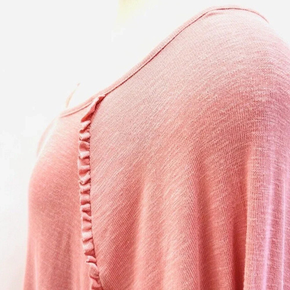 NWT LAUREN CONRAD Women Long Sleeve Pullover Round Neck Pink Shirt Plus Size XXL - Picture 5 of 12